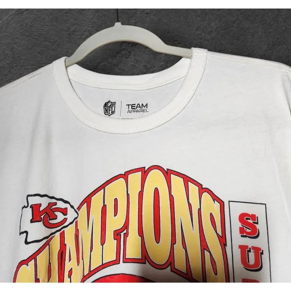 Kansas City Chiefs NFL Apparel 2020 Superbowl Champs T Shirt Large Travis Kelce